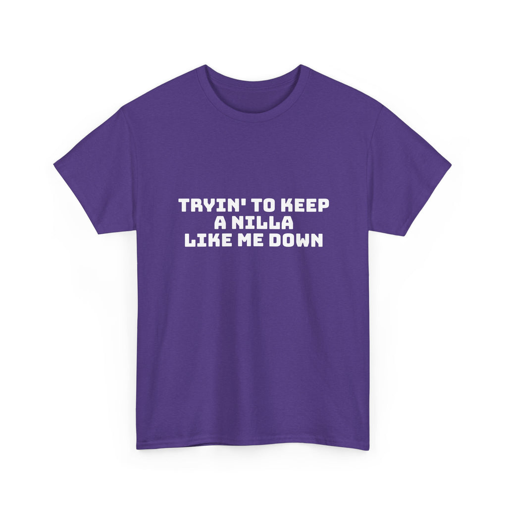 Tryin' To Keep A Nilla Like Me Down Dark T-Shirt