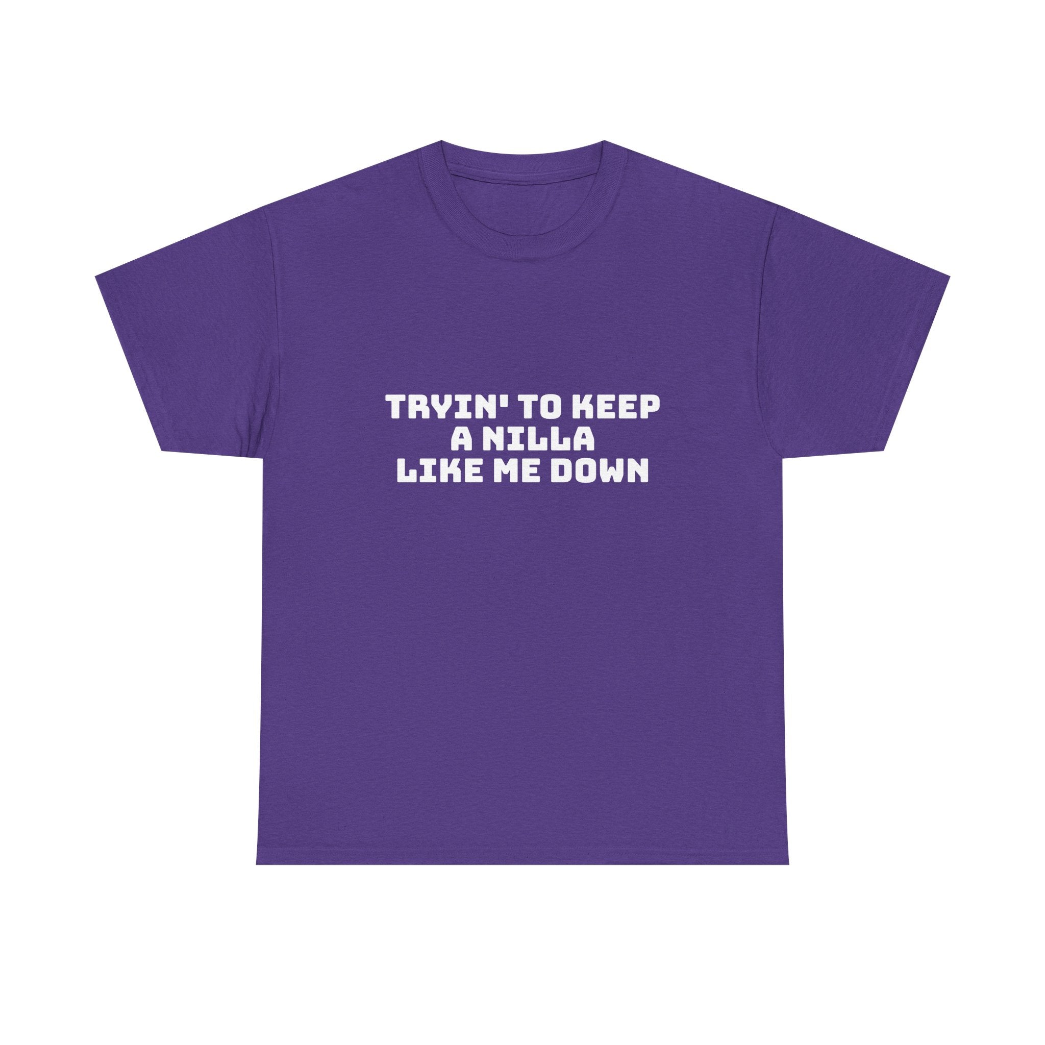 Tryin' To Keep A Nilla Like Me Down Dark T-Shirt